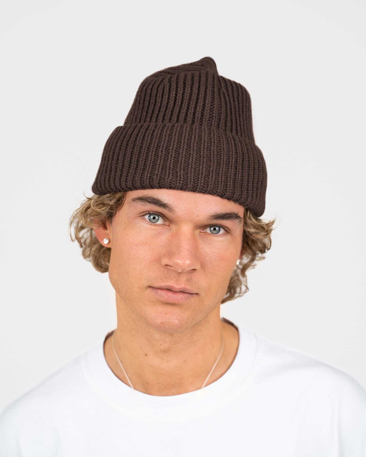 Beanie brown | Skagen - clothing.dk